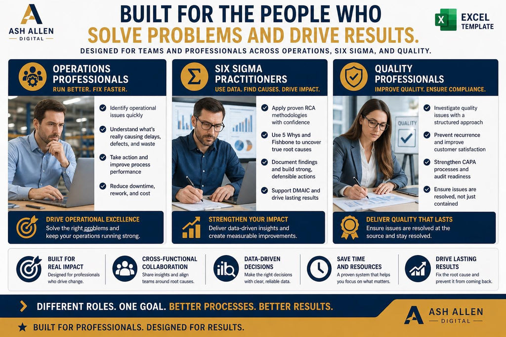 Lean Six Sigma Excel Bundle