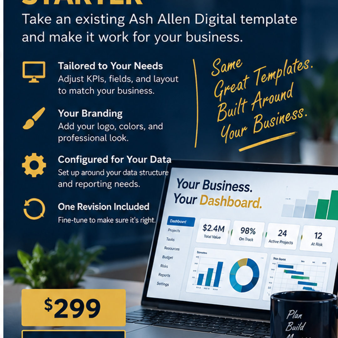 Dashboard Customization Starter by Ash Allen Digital