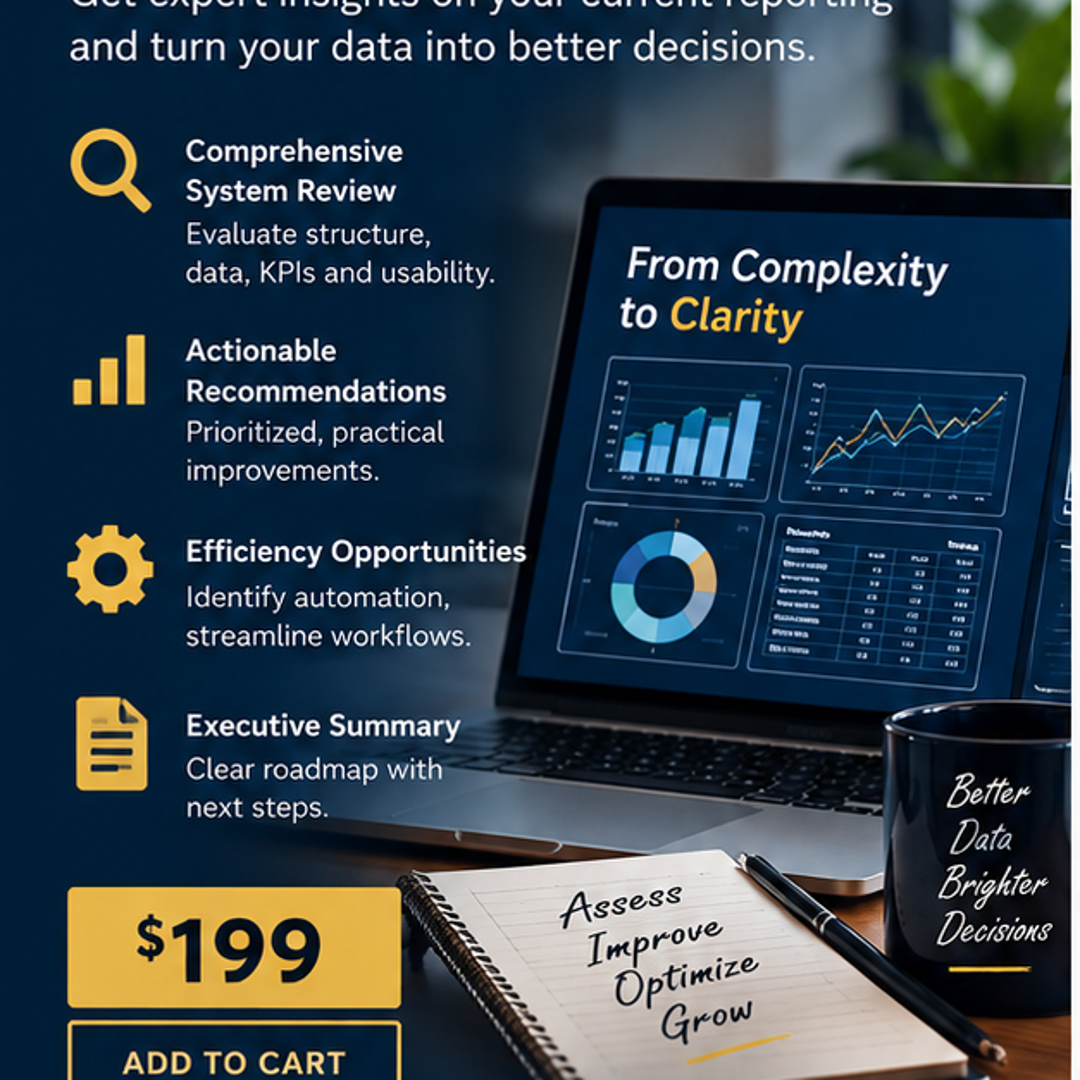 Dashboard & Reporting Audit by Ash Allen Digital