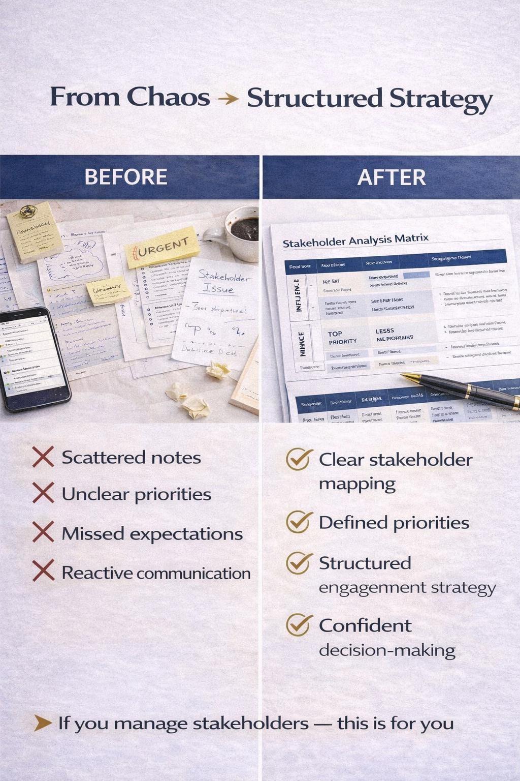 Stakeholder Analysis Matrix Template