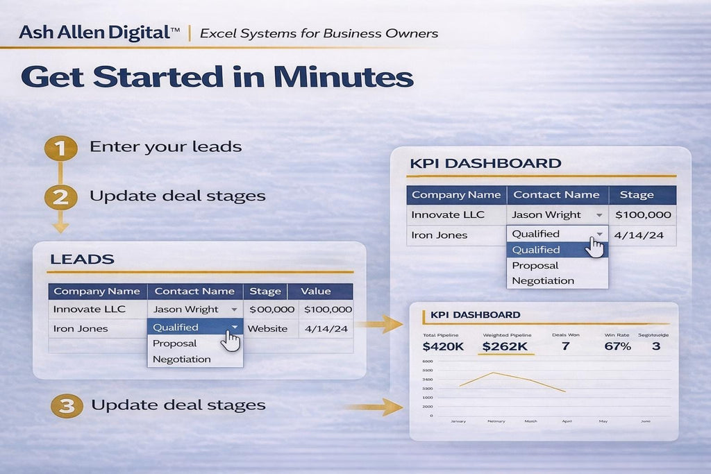 Sales CRM Excel Template