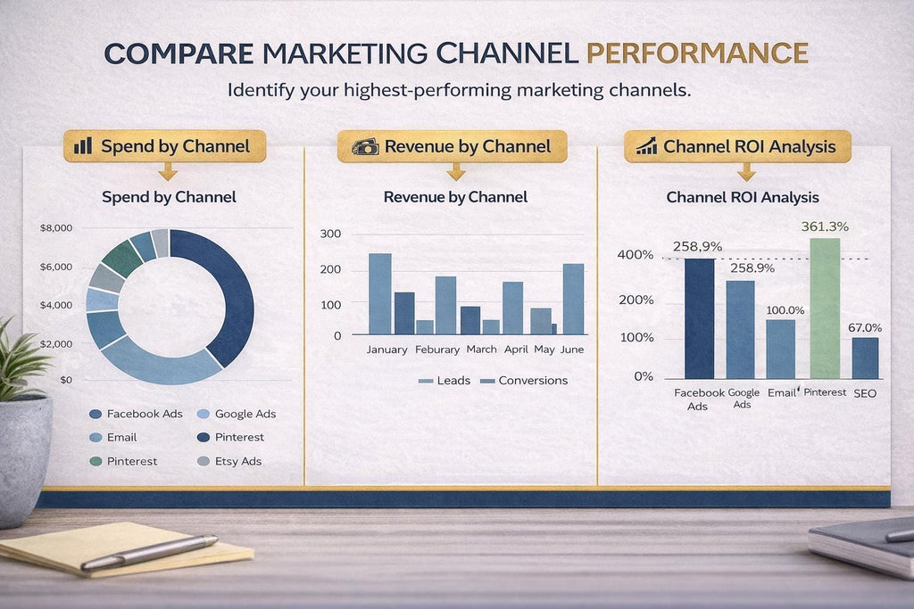 Marketing Dashboard Excel Template