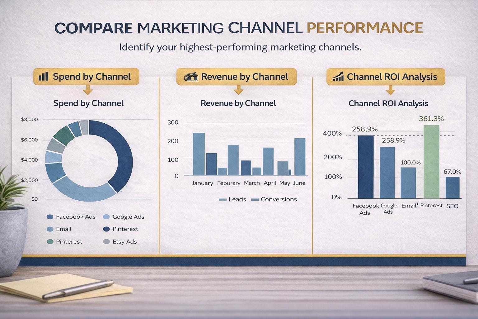 Marketing Dashboard Excel Template