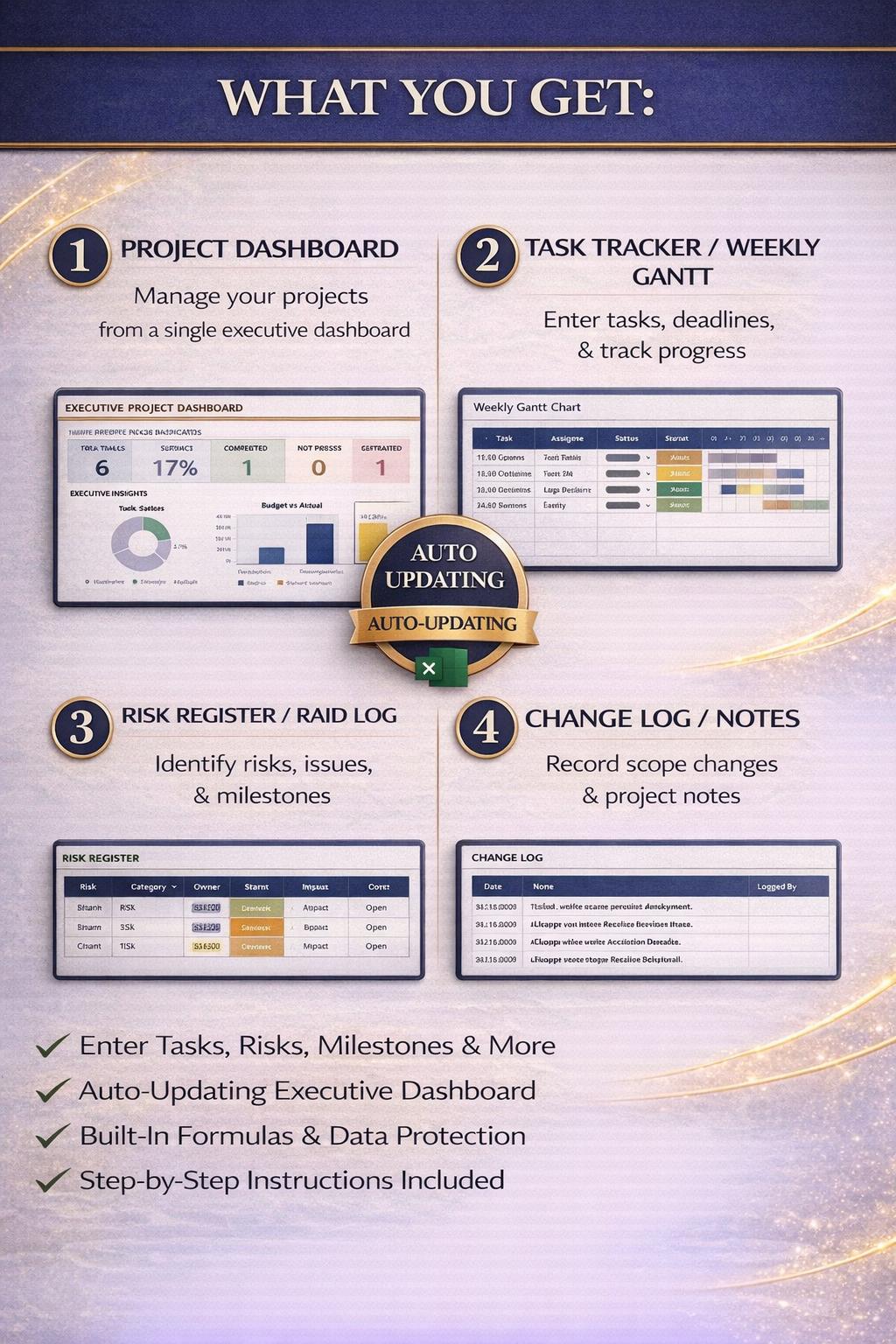 Project Tracker Excel Dashboard