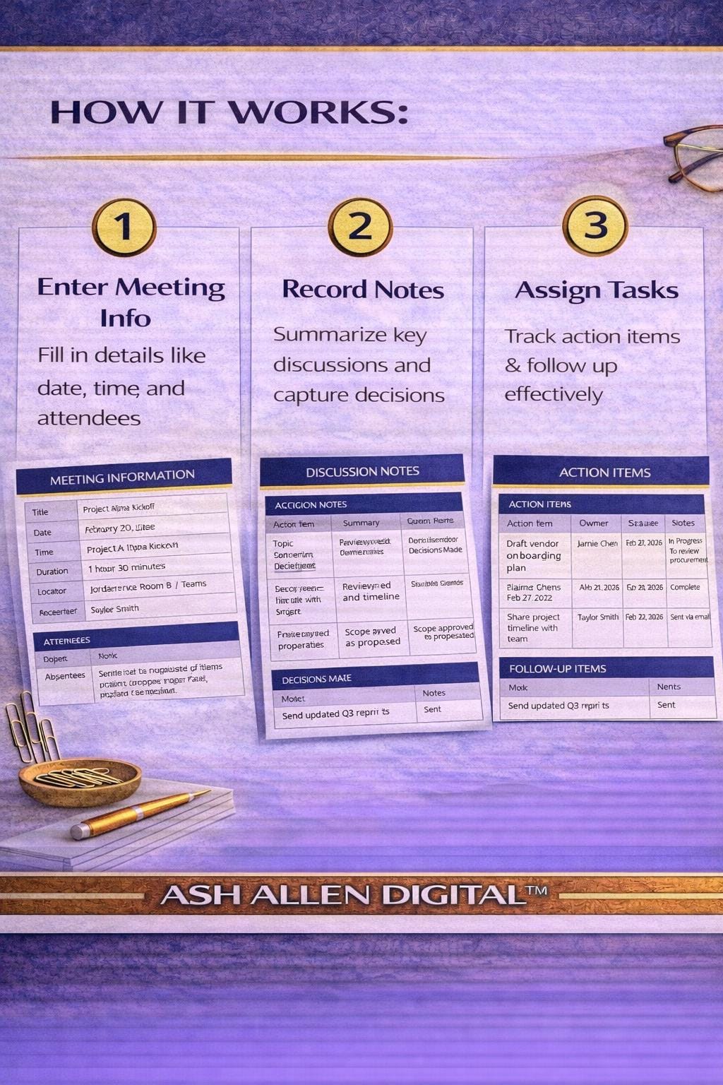 Meeting Minutes Template