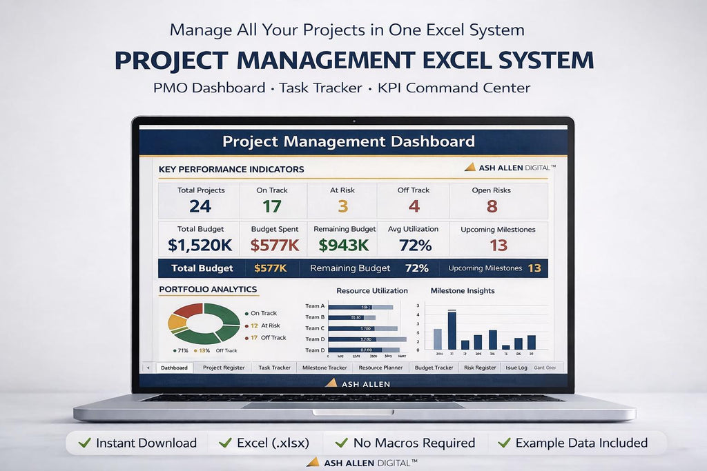 Project Management Excel System