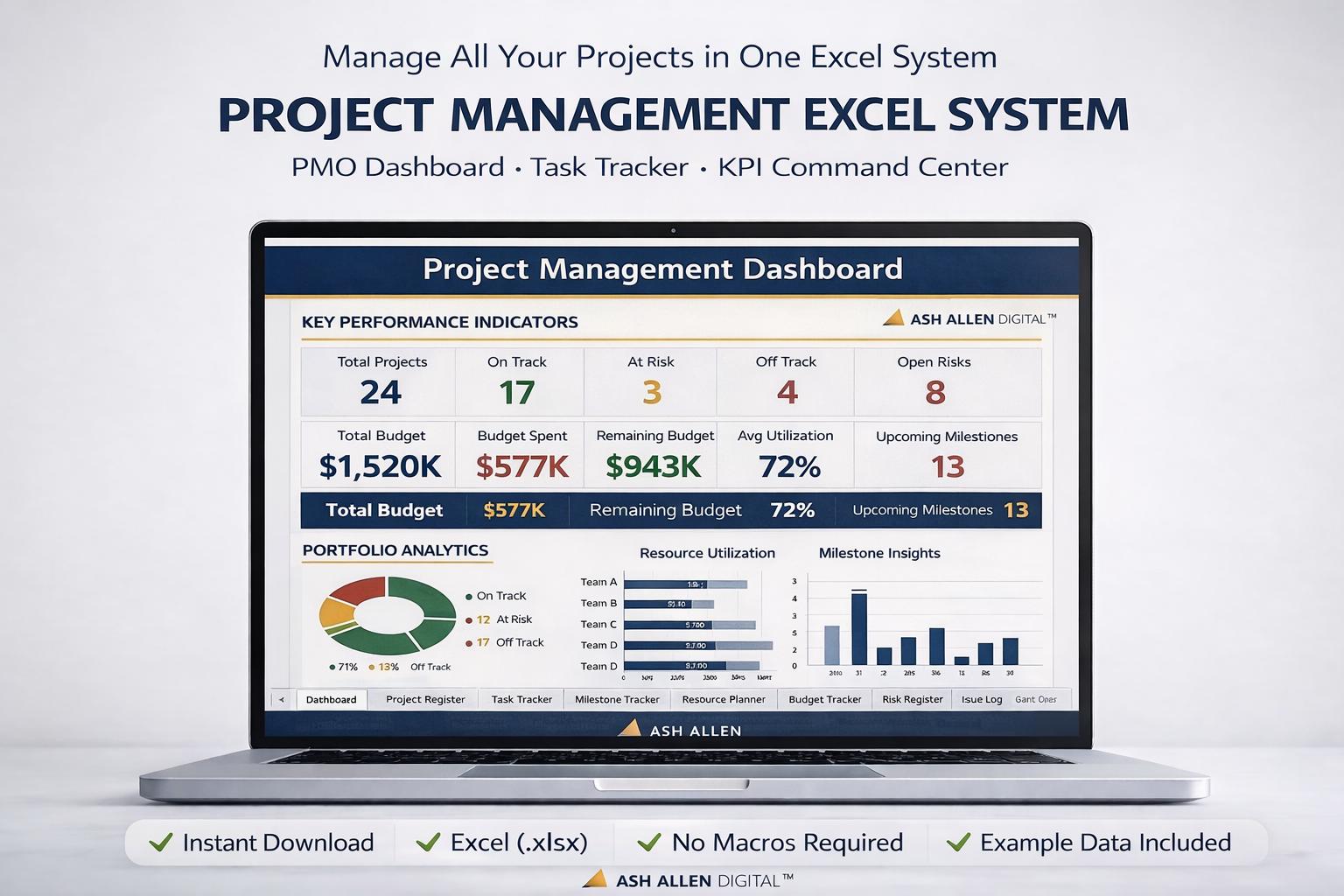 Project Management Excel System