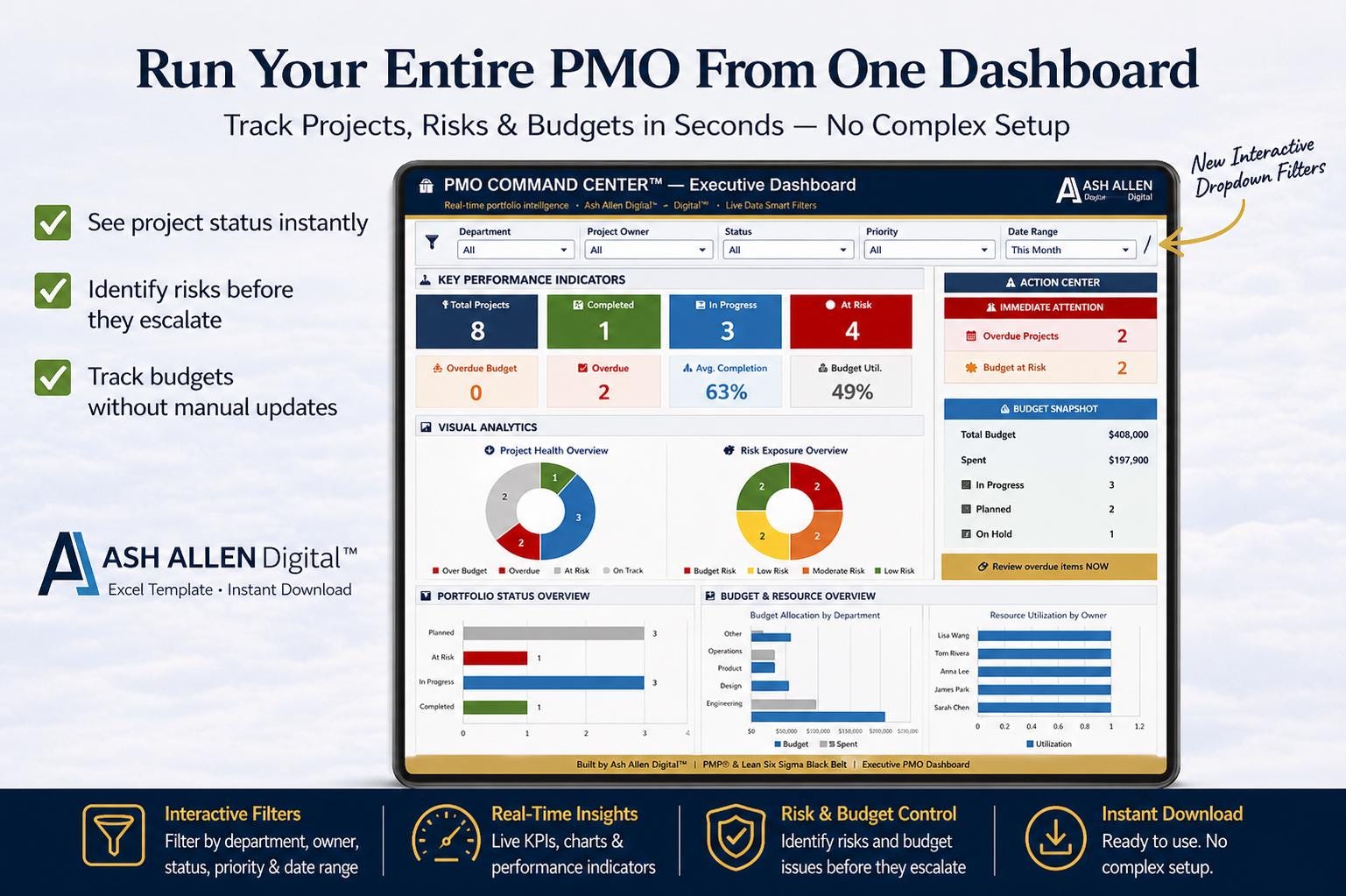 PMO Dashboard (25 Projects)